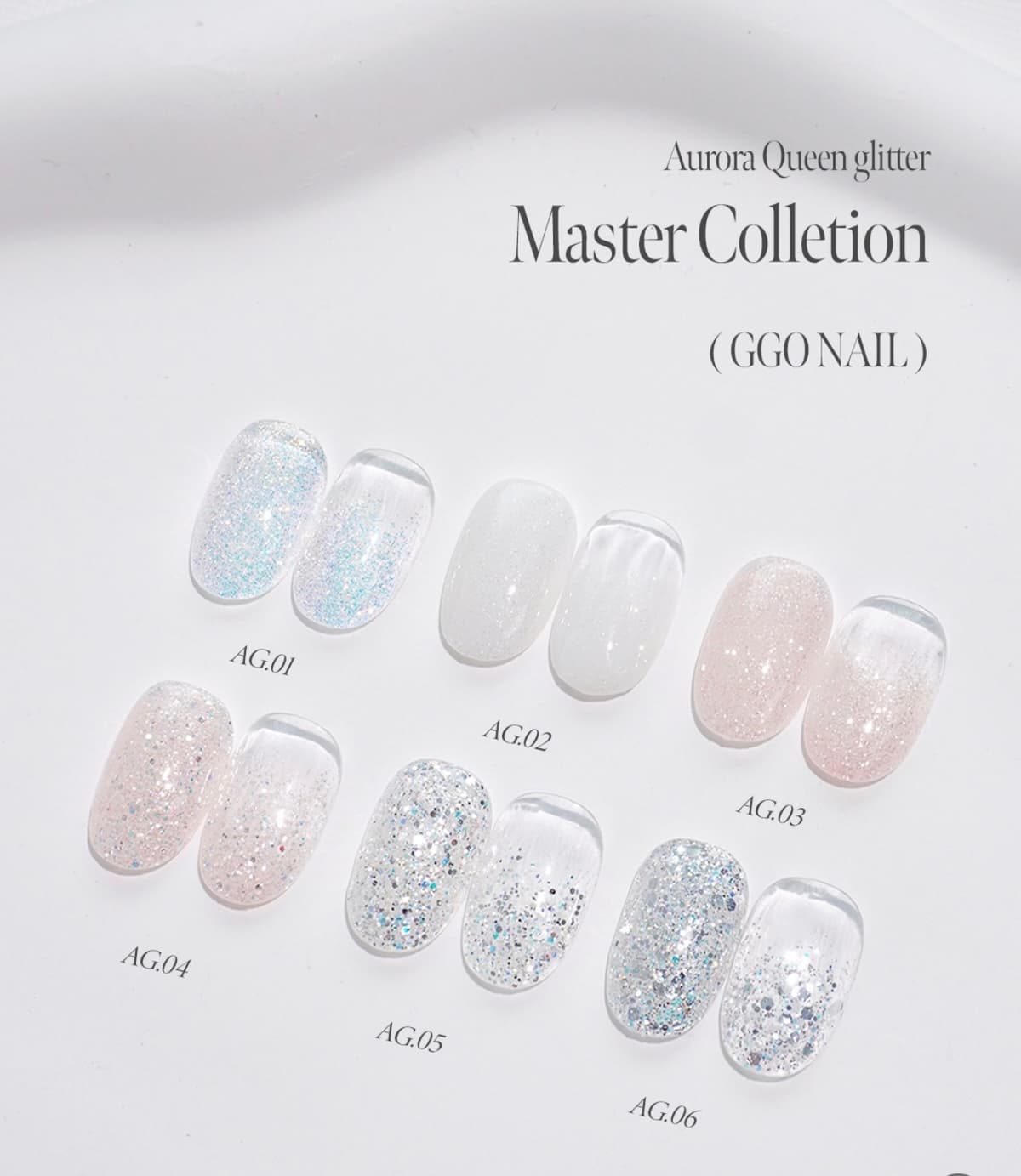 "GGO NAIL" Master collection (Aurora queen glitter)