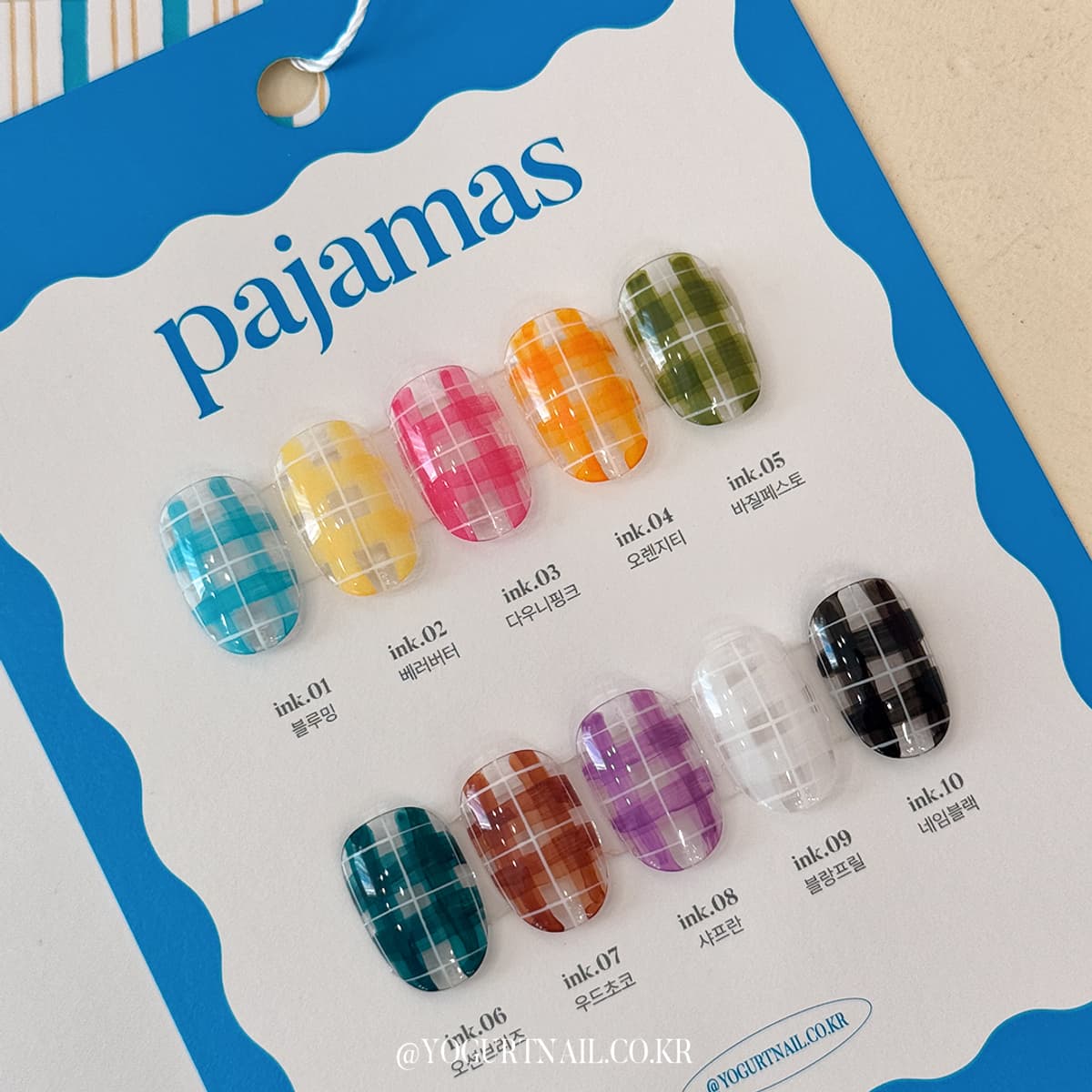 [Yogurt] "Pajamas" Ink Tint gel 10ш усан будгийн арт хийдэг сет