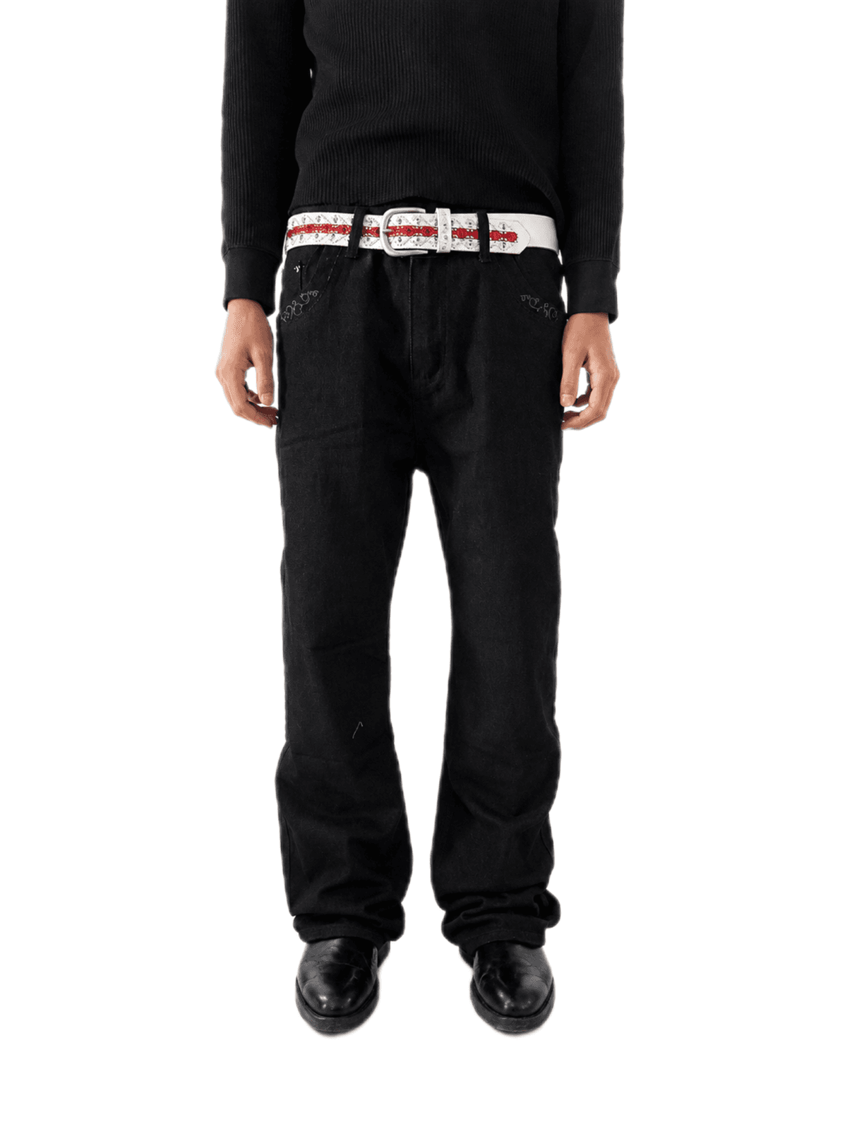КОРСЕЛ embroidered slim bootcut