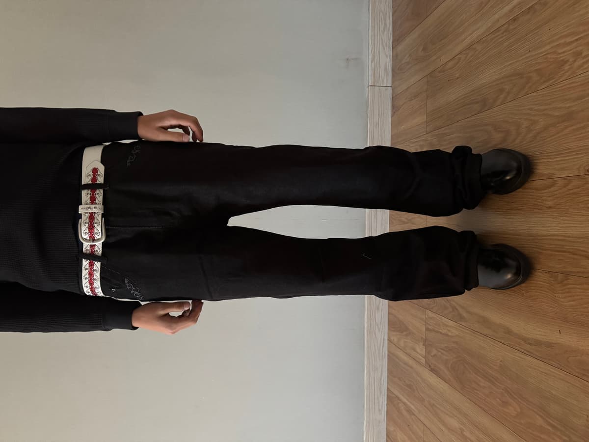 КОРСЕЛ embroidered slim bootcut