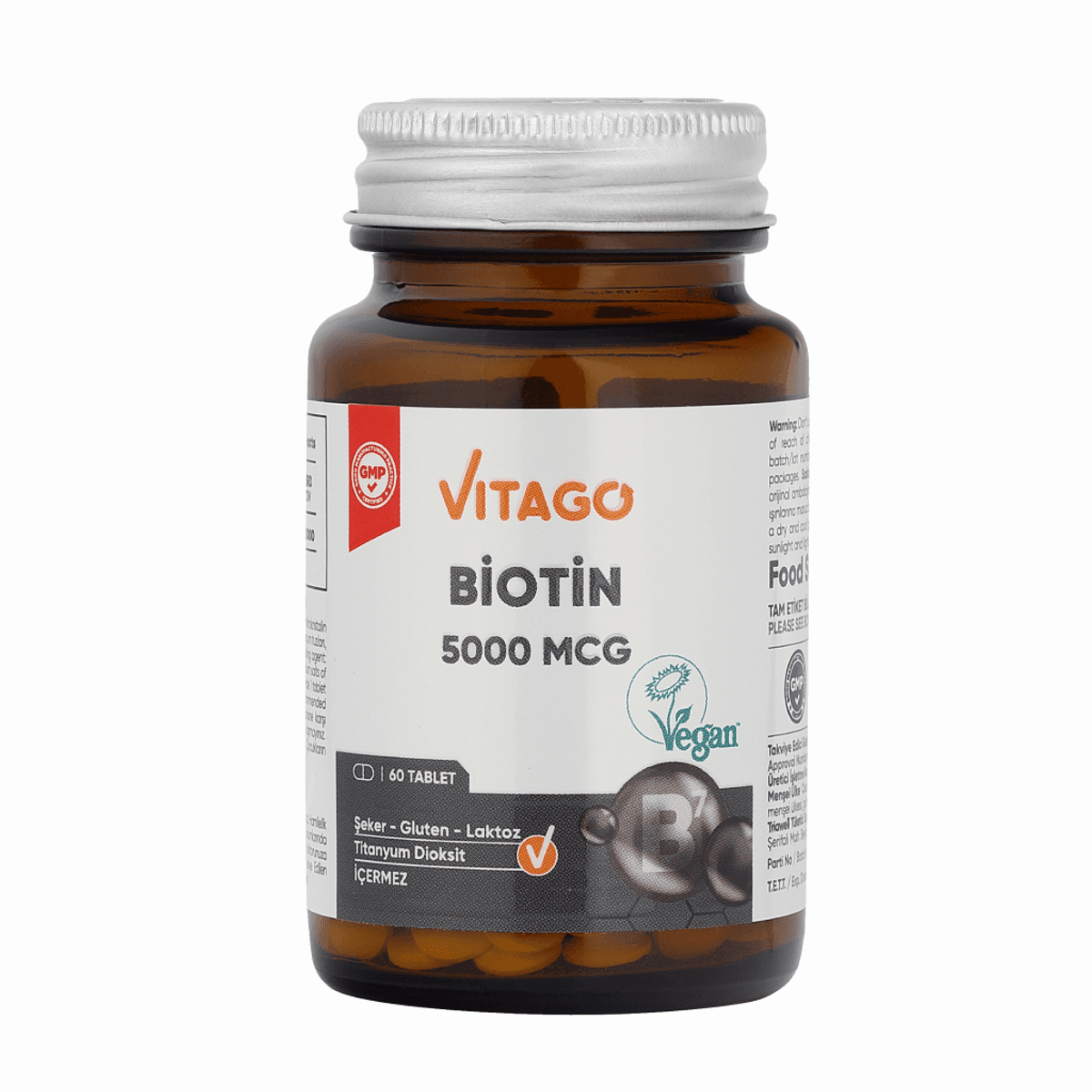 Биотин ( Vitago Premium Biotin 5000 Mcg 60 Tablet )