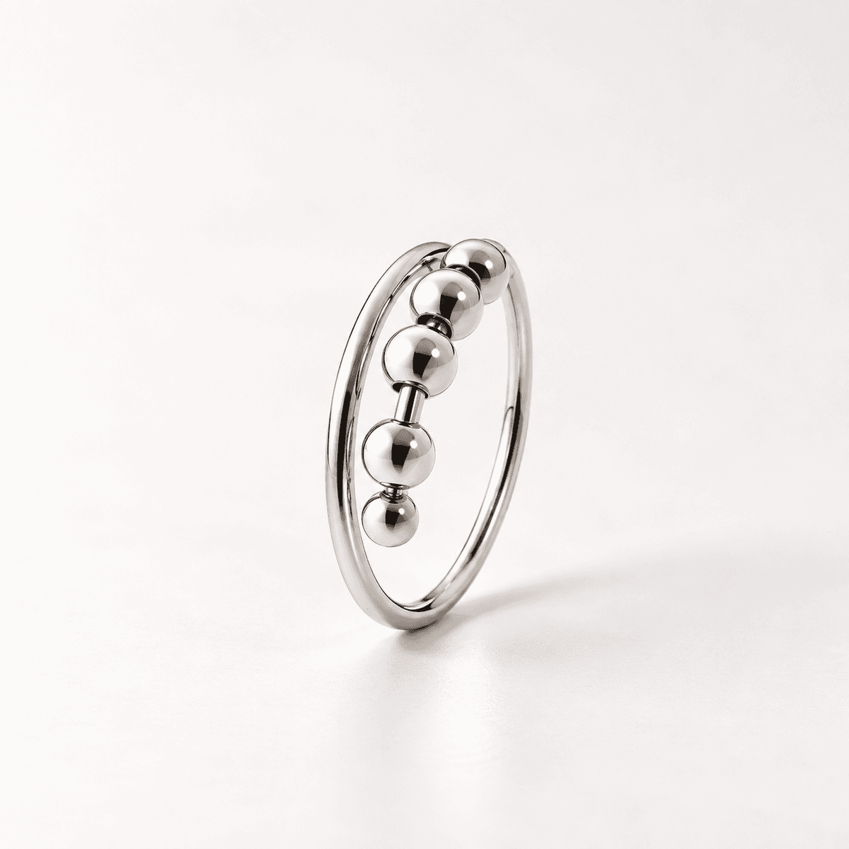 “Luna bead” загварын ган бөгж