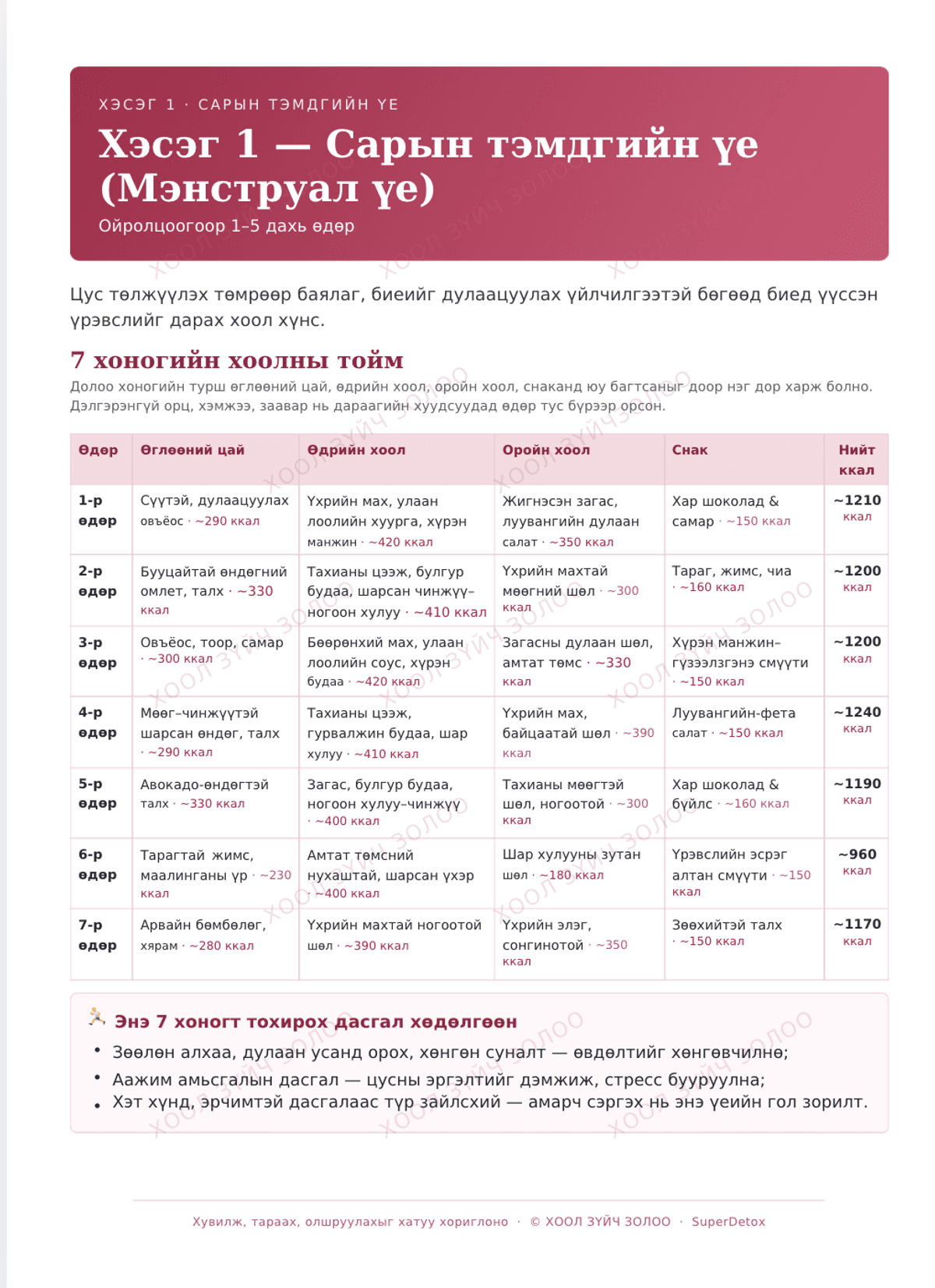 Даавраа ойлгож жингээ хасах нь
