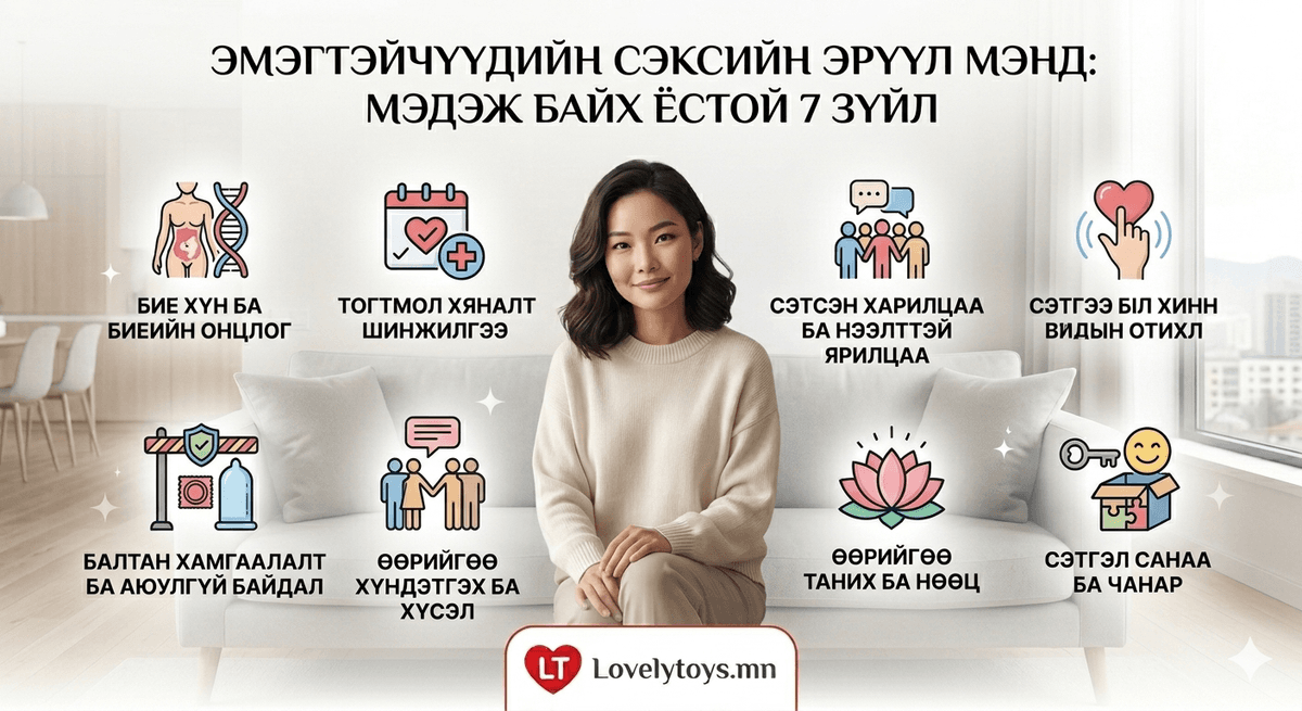 Сексийн эрүүл мэнд — эмэгтэйчүүдийн мэдэж байх ёстой 7 зүйл