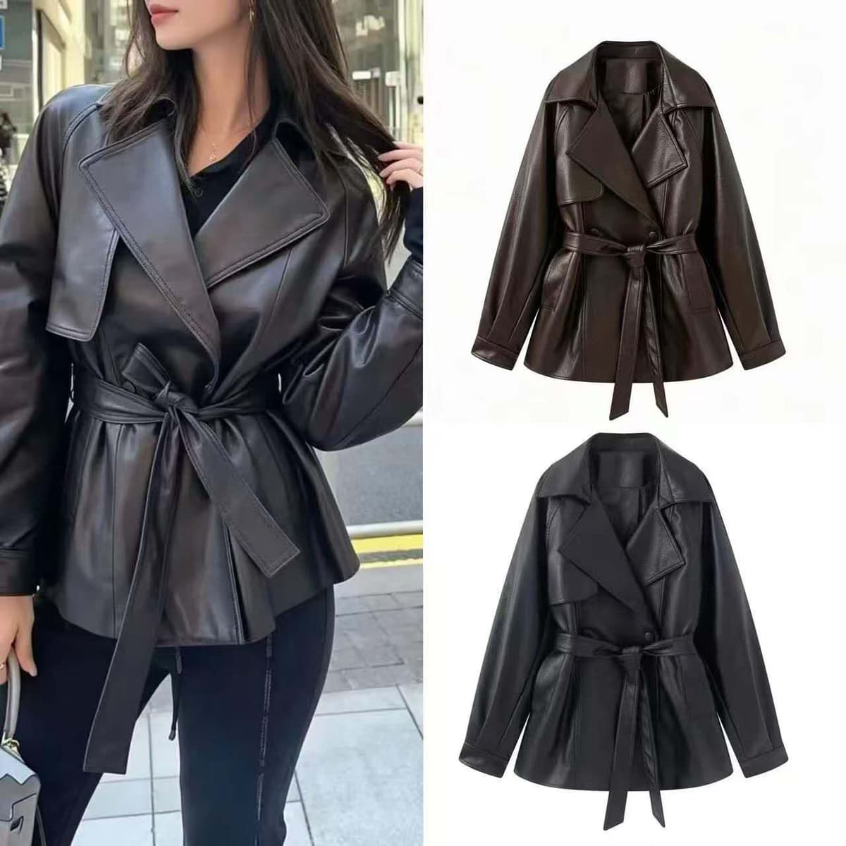 Leather jacket black