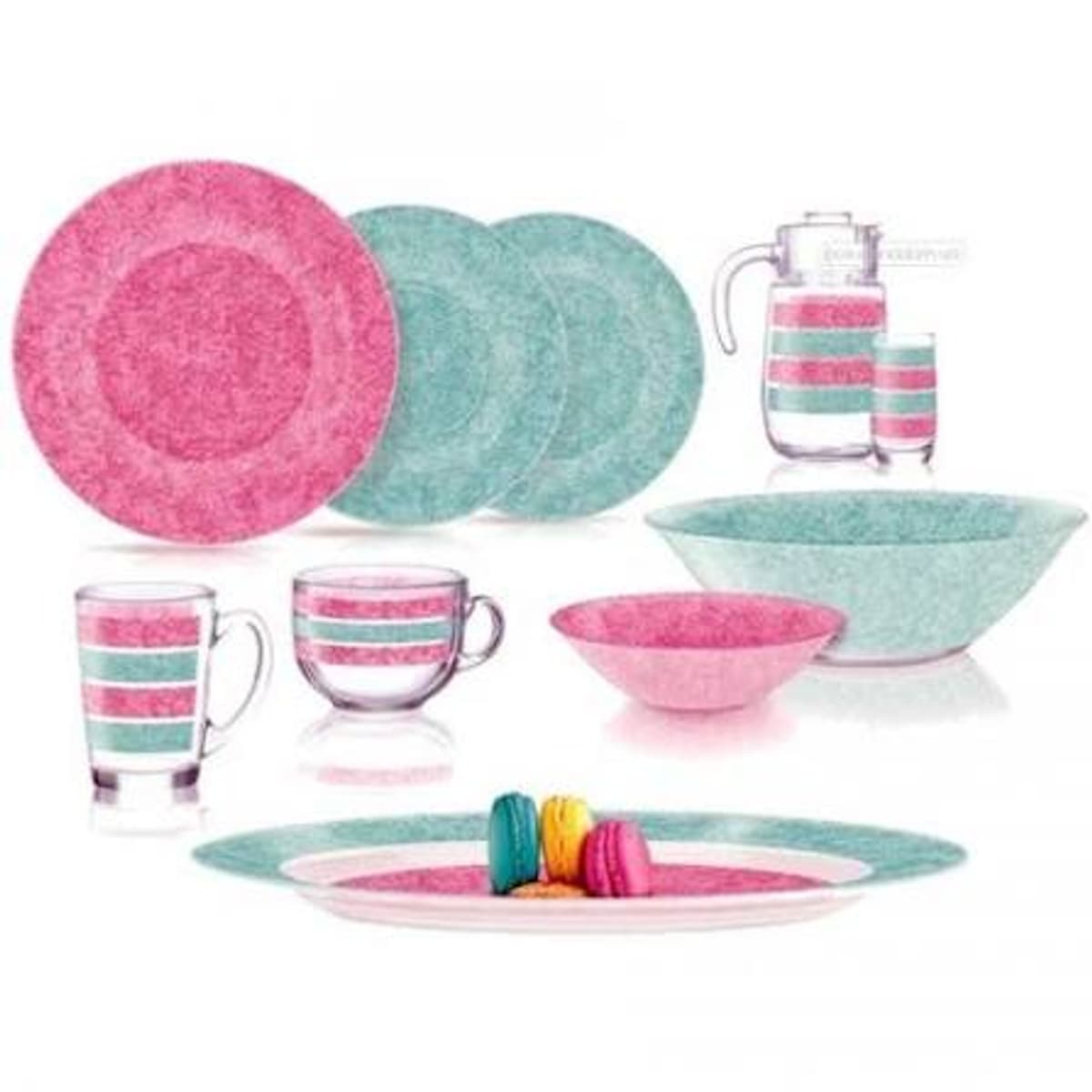 V0491 TEMP AMBI STONY PINK&TURQ 46P