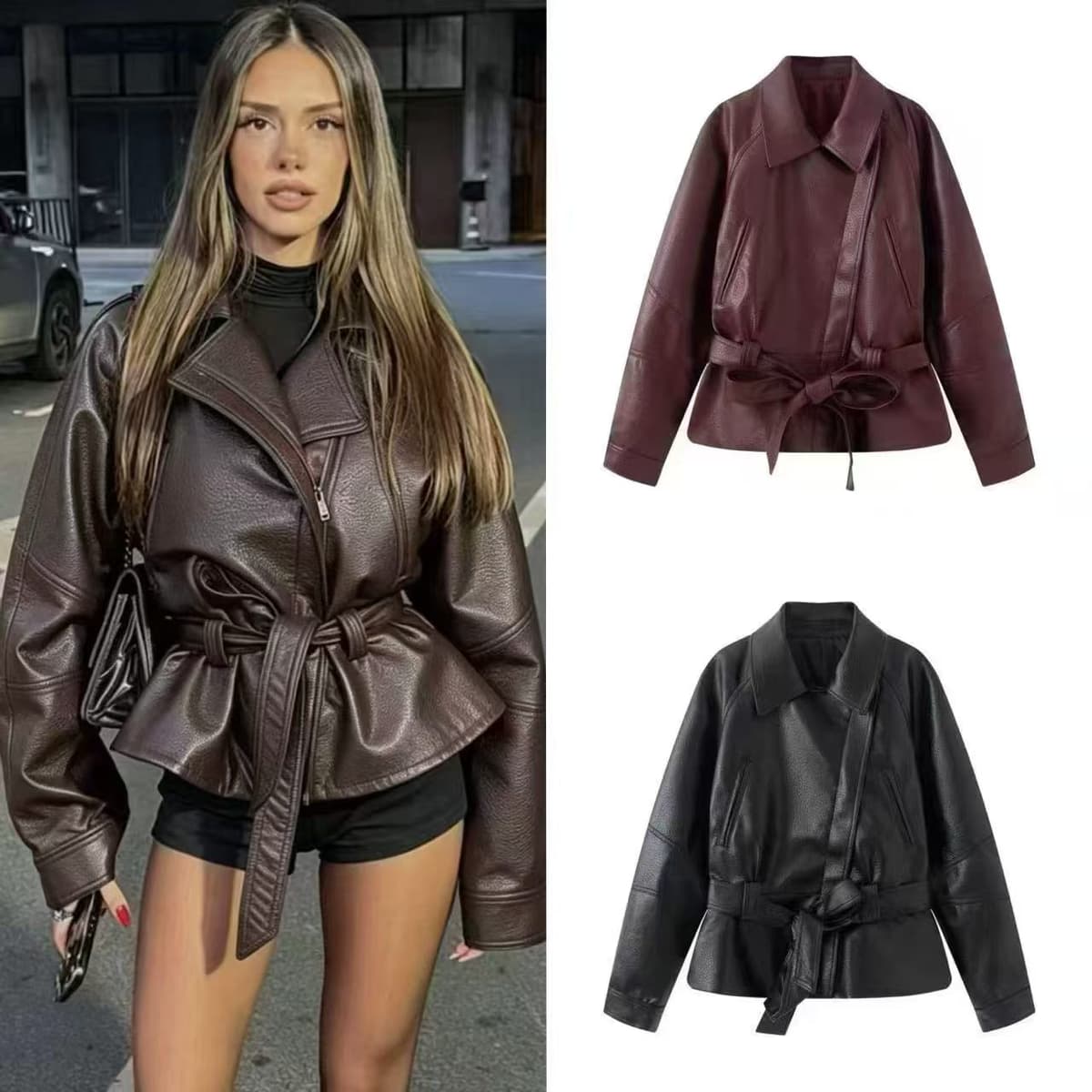 Leather jacket black